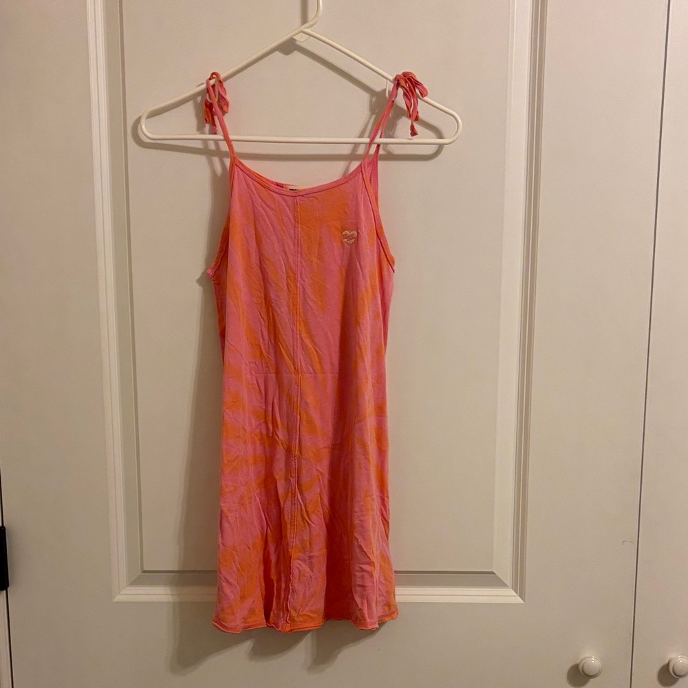 Billabong Pink and Orange Tie-Dye Cover Up - Girls Medium